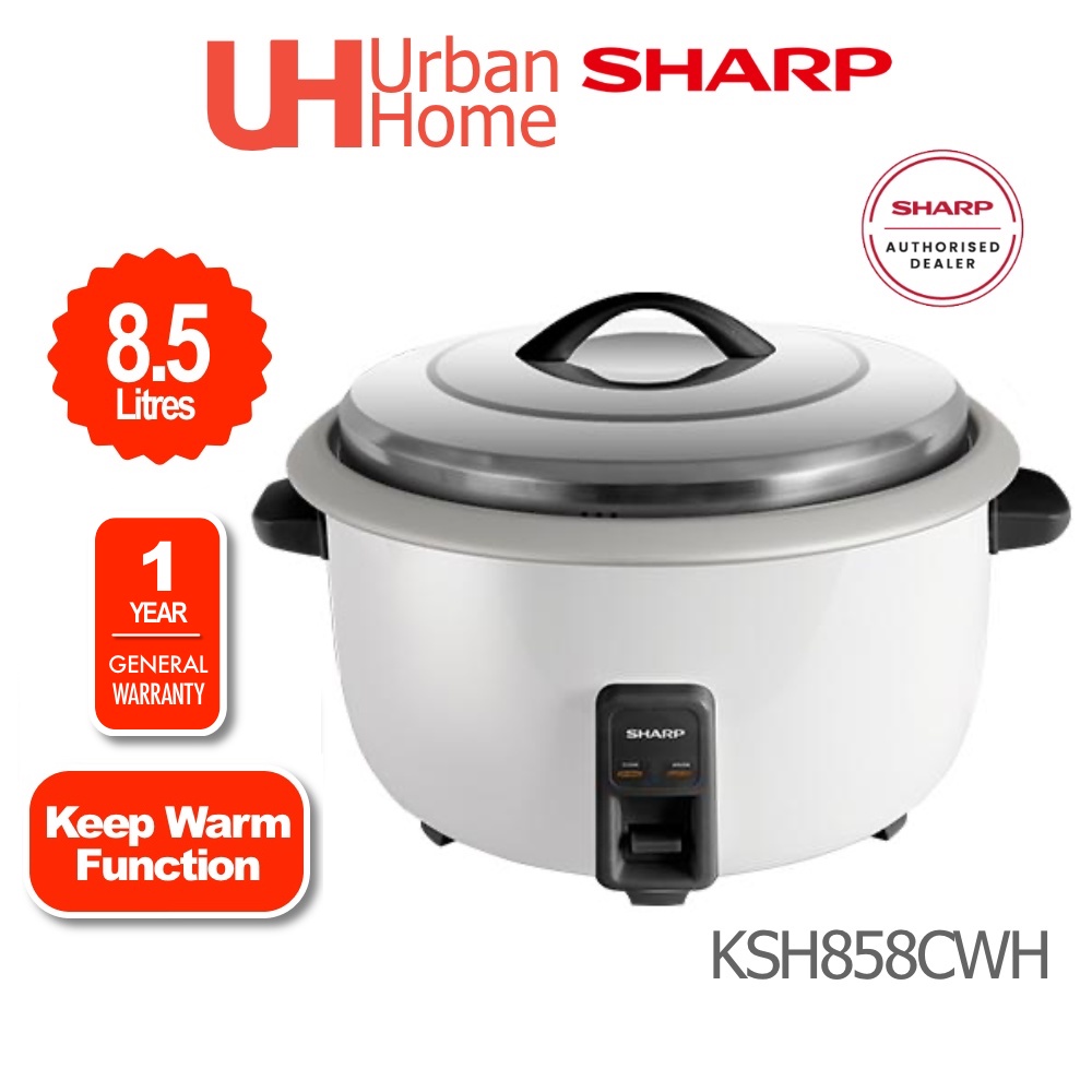 Sharp/Milux Large Commercial Rice Cooker (8.5L) KSH858CWH / MRC5285