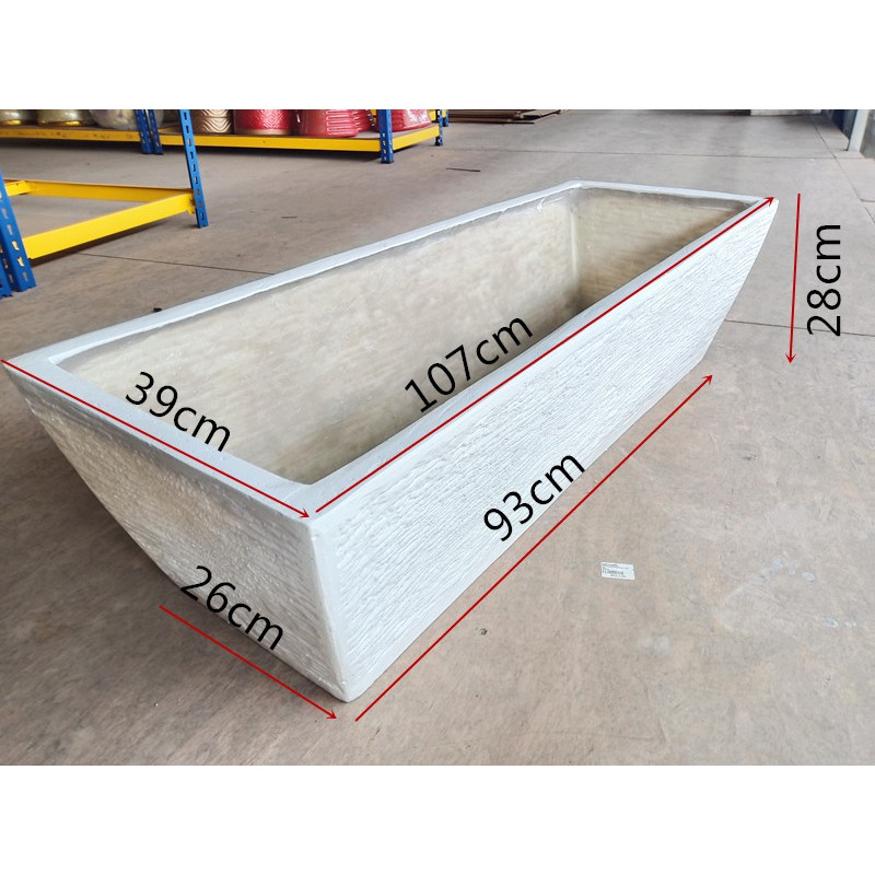 FIBER GLASS PLANTER BOX WHITE COLOUR Shopee Malaysia