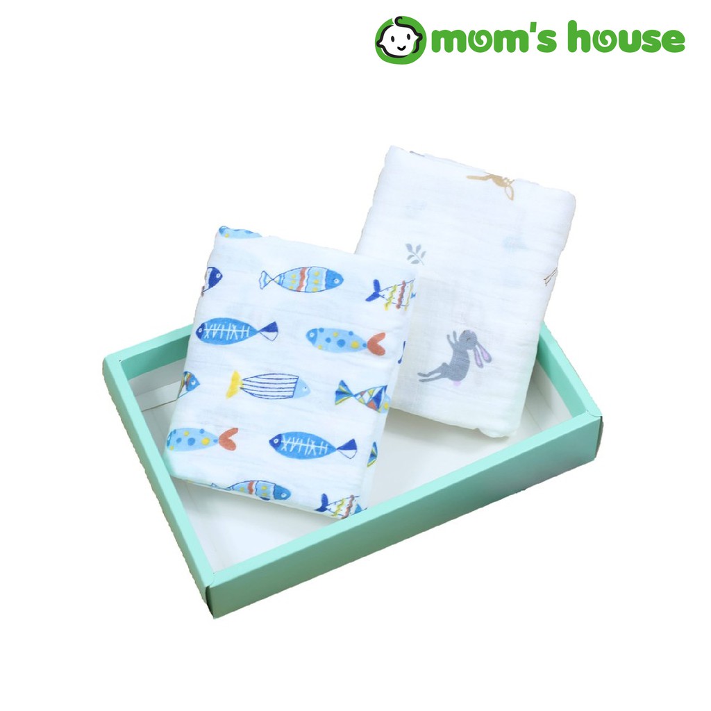 Mom's House Baby Muslin Swaddle (2 Pcs) Shopee Malaysia
