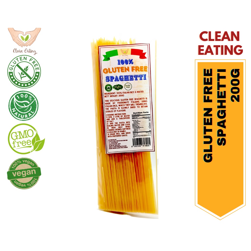 Clean Eating Gluten Free Spaghetti 200g Shopee Malaysia