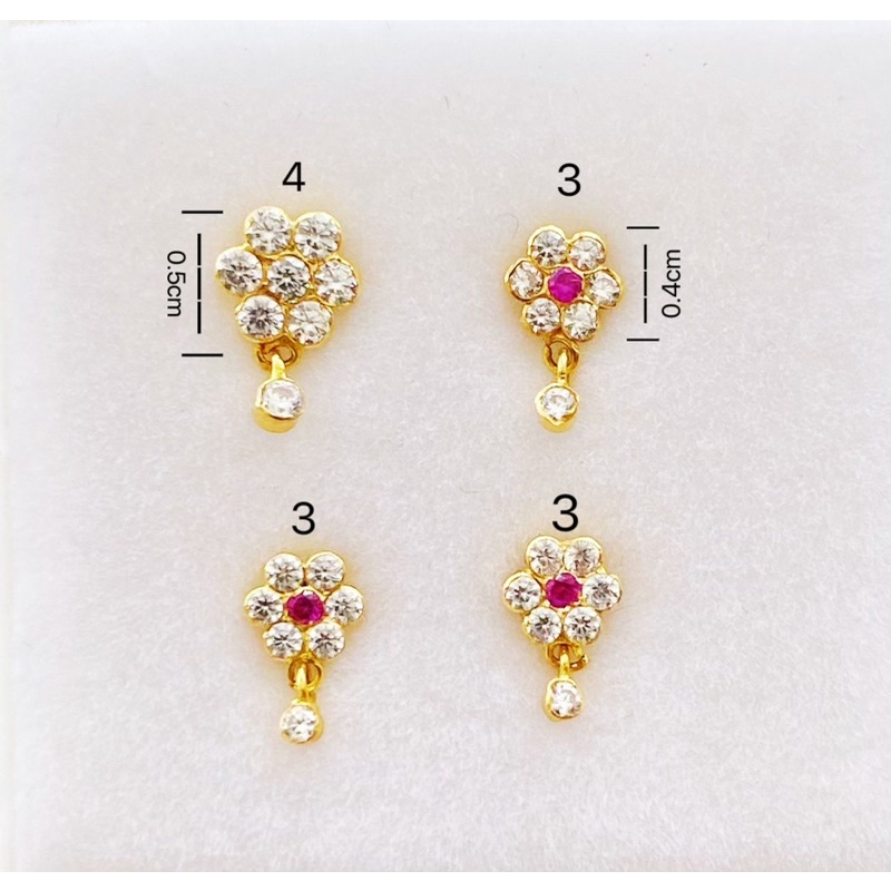 mukuthi 14k screw back nose ring Shopee Malaysia