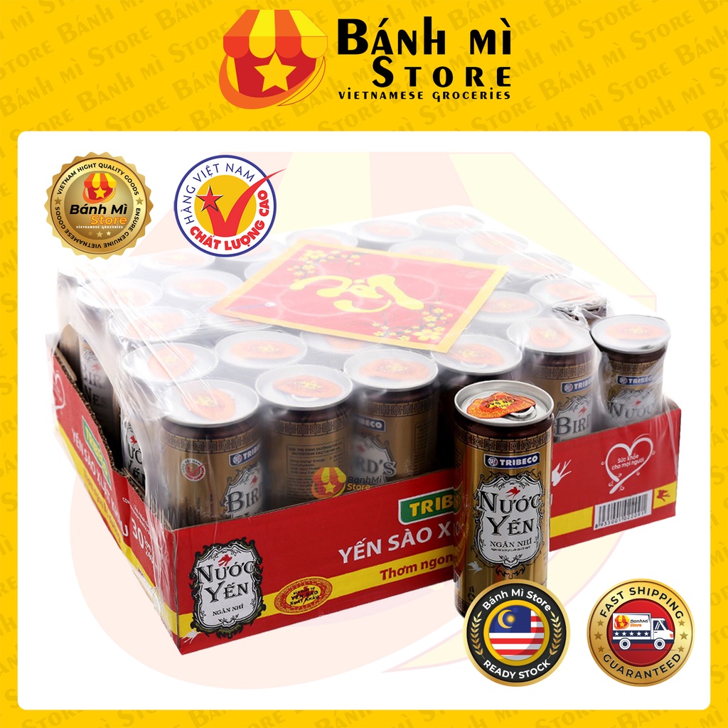 TRIBECO NUOC YEN 🇻🇳 VIETNAM BIRD'S NEST WHITE FUNGUS DRINK 240ML (30