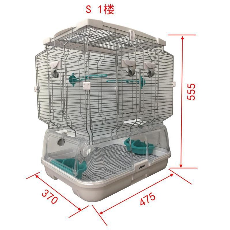 LILLIPHUT NEW VISION BIRD CAGE (S) SMALL WIRE (SINGLE / DOUBLE HEIGHT
