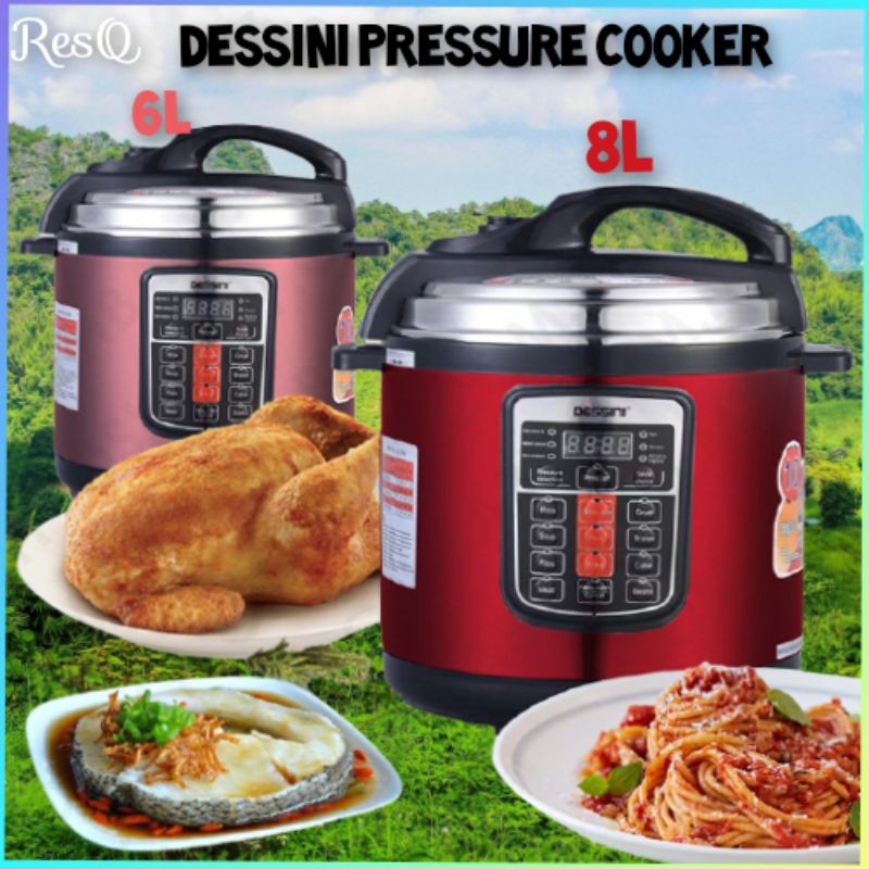 DESSINI 6L & 8L Electric Pressure Cooker (Malaysia Plug) Shopee Malaysia