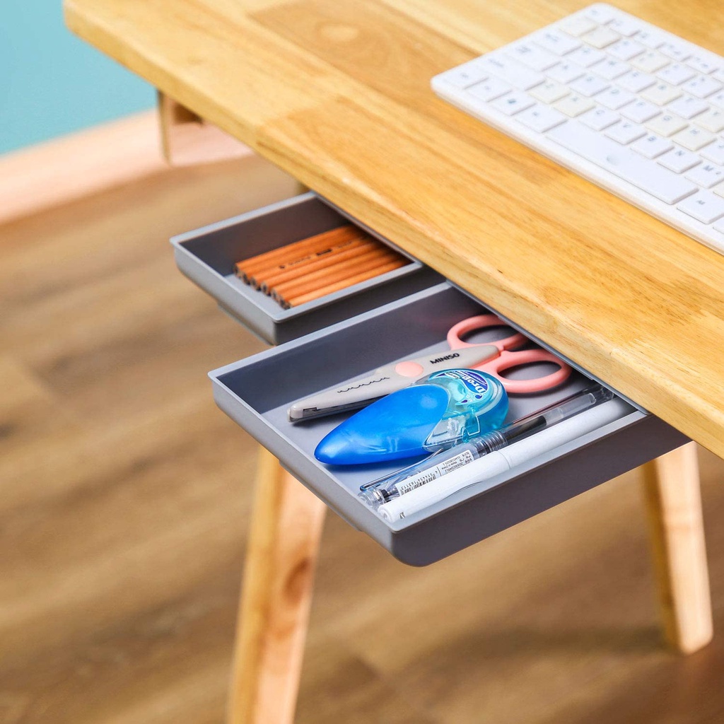 Drawer Pen Box Pencil Case Pencil Tray Under Desk Self Stick Drawer