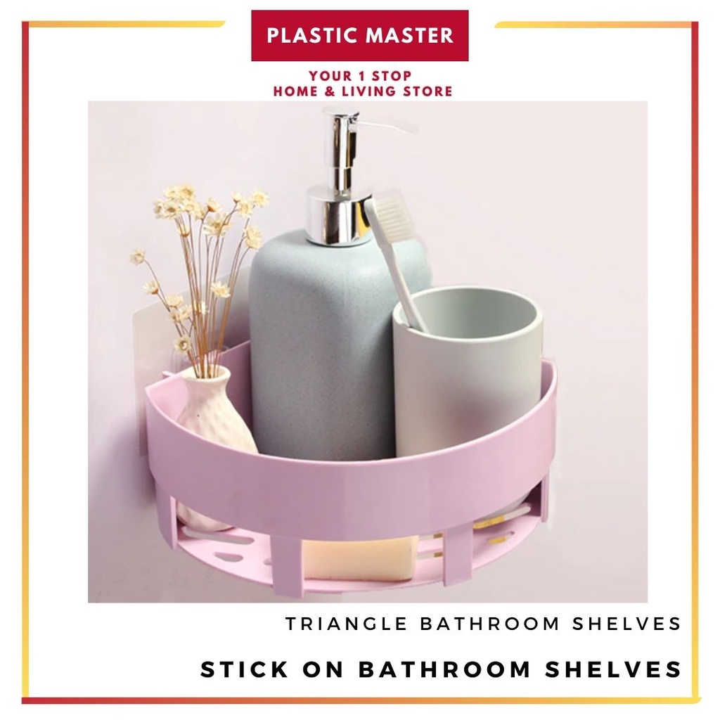 Triangle Bathroom Shelf Rack Bathroom Corner Heavy Duty Storage Tray