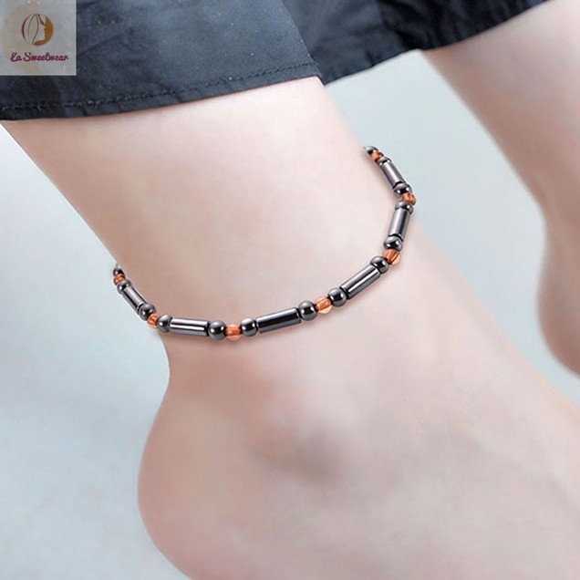 Weight Loss Anklet black Stone Therapy Bracelet Anklet