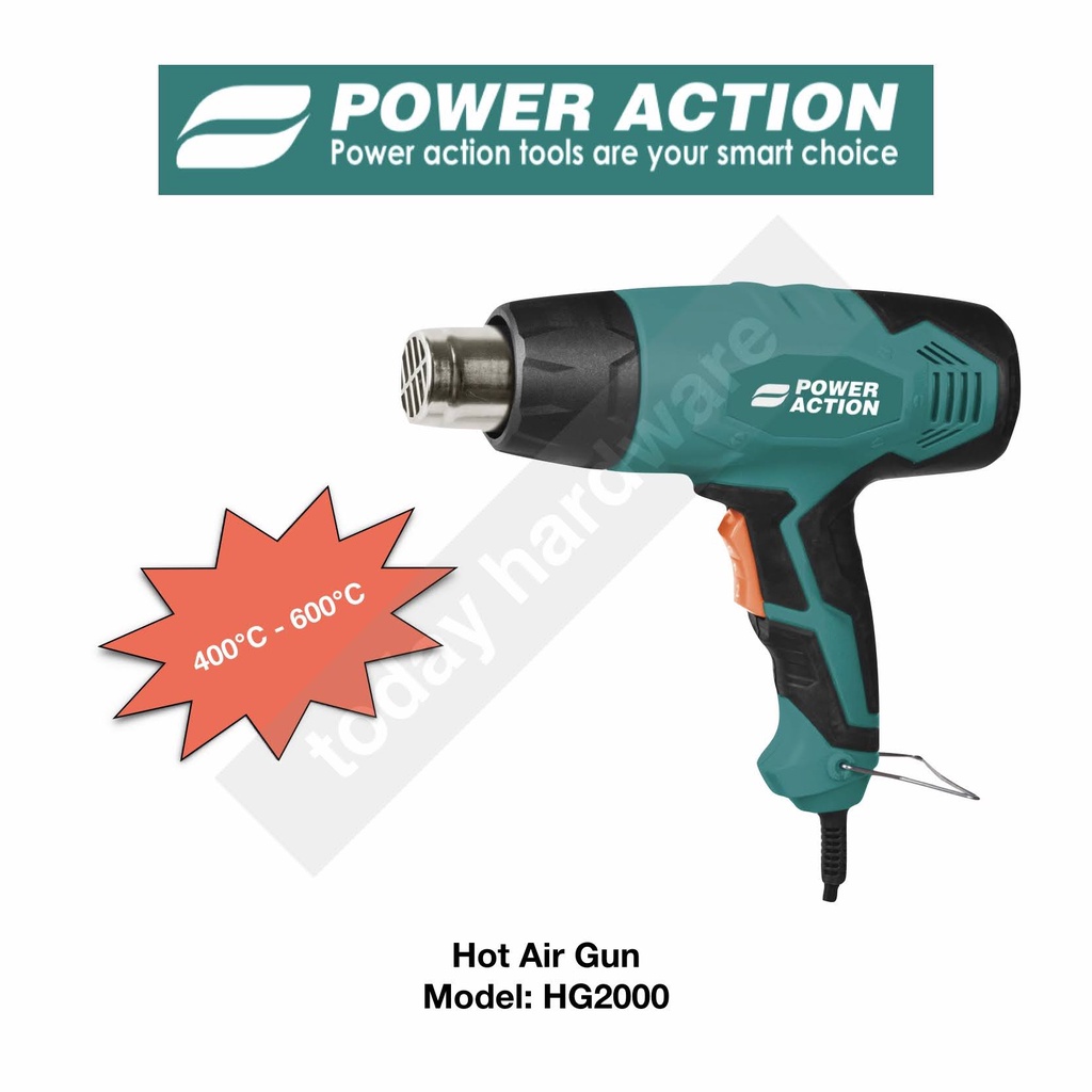 Power Action Hot Air Gun (HG2000 & HG2000V) Shopee Malaysia