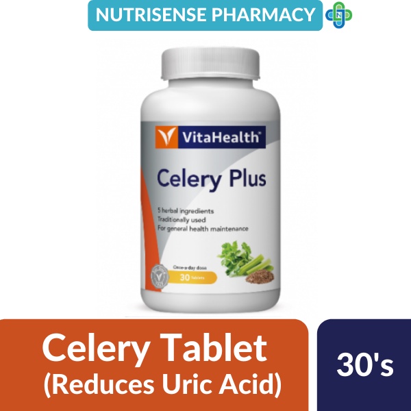 VitaHealth Celery Plus 30’s (for gout and Joint pain relief) Shopee