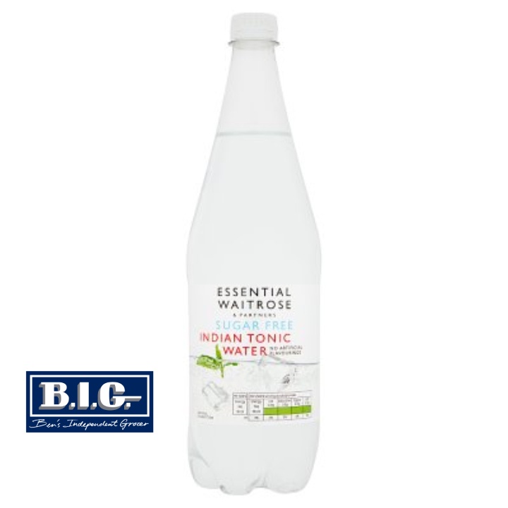 Waitrose Essential Sugar Free Indian Tonic Water 1L (EXP Aug 2022
