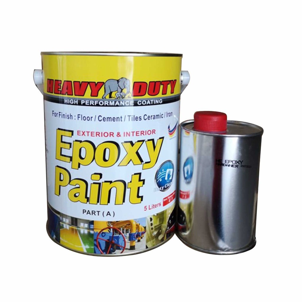 5 Liter EPOXY ( HEAVY DUTY ) Two Pack Epoxy Floor Paint 4 Liter Epoxy