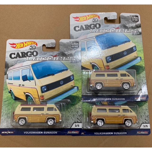 Hot Wheels Volkswagen Sunagon Chase Car Cargo Carriers Real Riders Shopee Malaysia