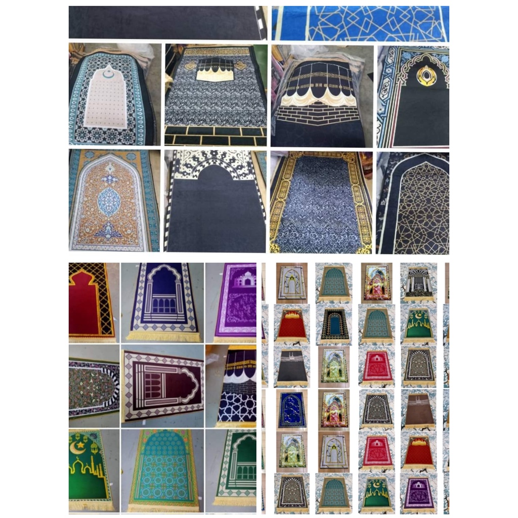 Prayer mat shining sejadah kiswah Kaabah Madina Makkah hantaran