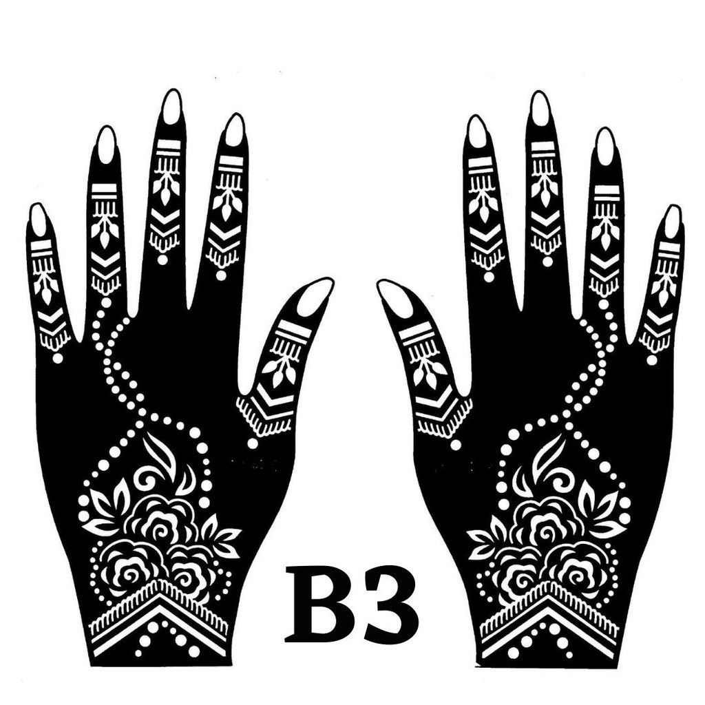 Sticker inai / Sticker Henna / Henna Stencil / Mehndi Stencil NEW
