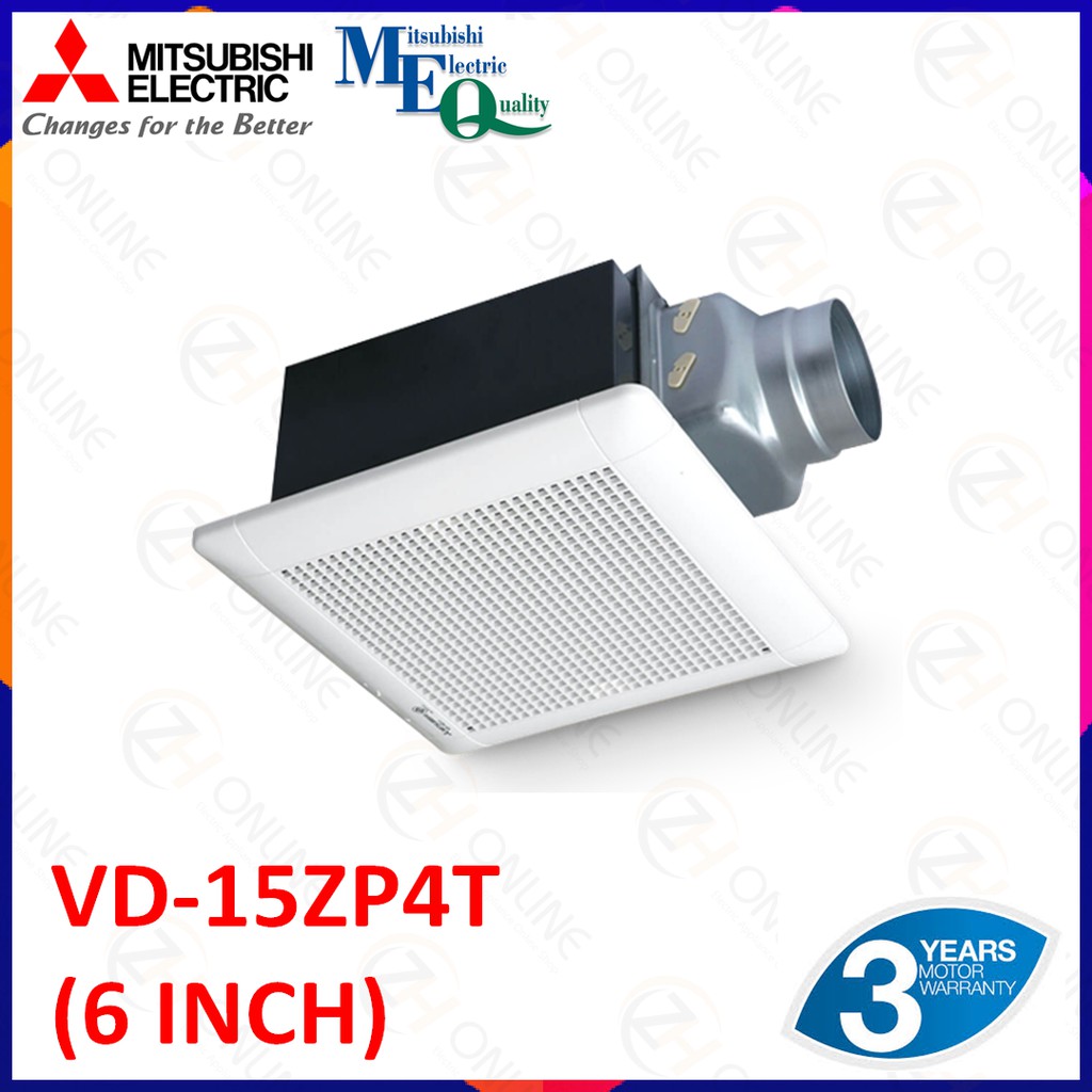 MITSUBISHI DUCT TYPE EXHAUST FAN VENTILATION FAN VD10Z4T / VD10Z4T6N