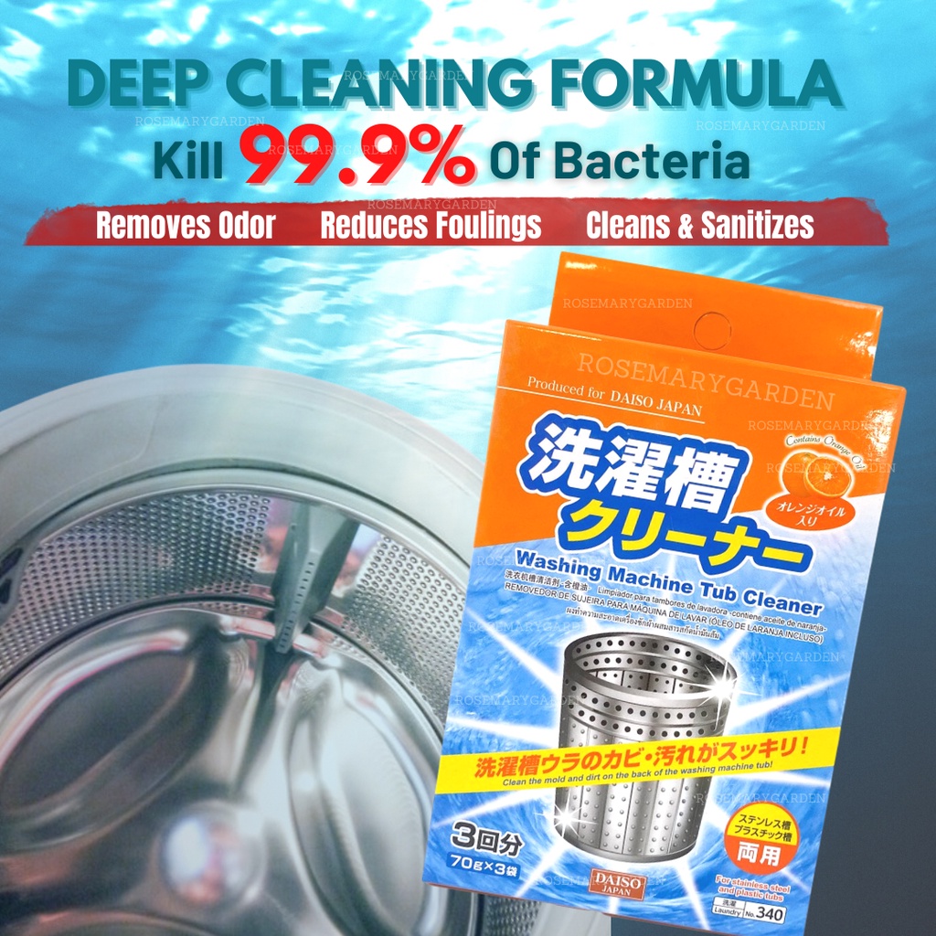 JAPAN Washing Machine Tub Cleaner ( Contains Orange Oil 洗衣机槽清洁剂 Pencuci