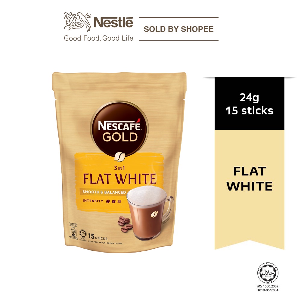 NESCAFE GOLD Flat White (24g x 15's) Shopee Malaysia