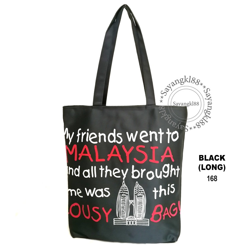 Tote bag KLCC tote bag canvas bag (L) bag klcc ready stockfast delivery bag kuala lumpur