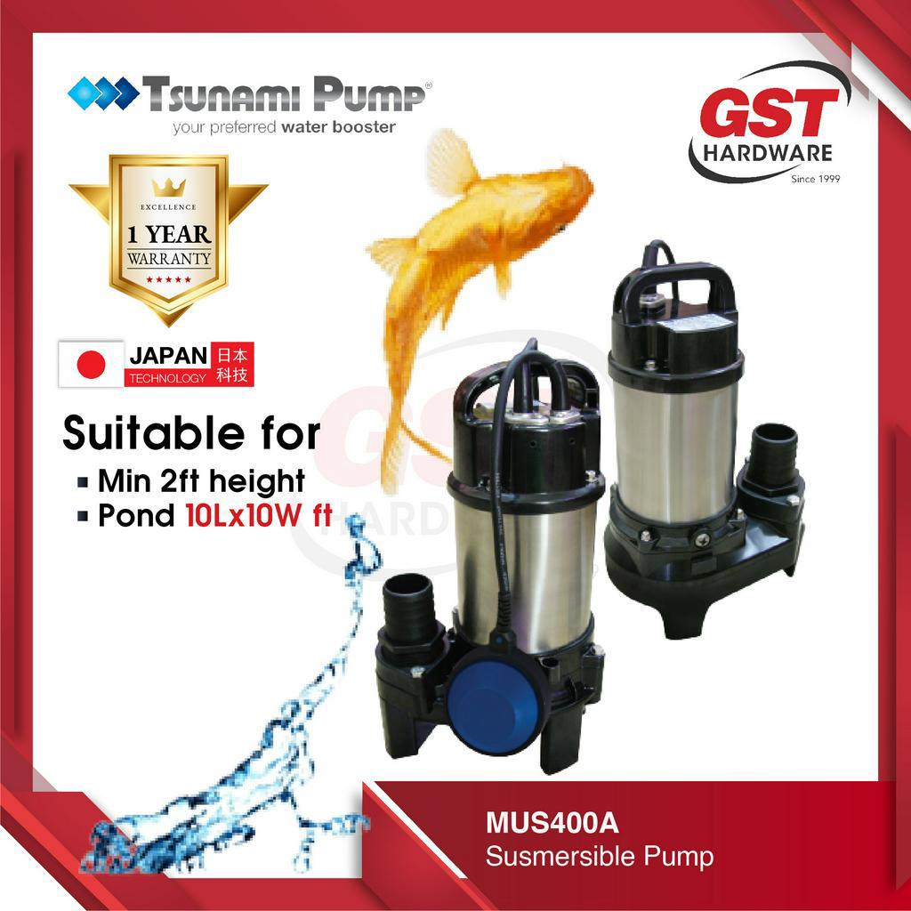 Tsunami Submersible Pump MUS400A (Auto) & MUS400 (Manual) Submersible