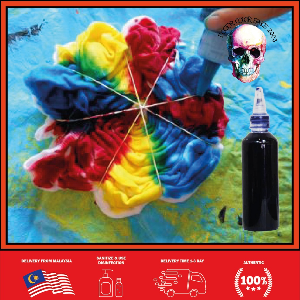 PLASTIK BOTOL DIY TIE DYE 100ML 1 BOTOL / TYE DYE PLASTIC BOTTLE 100ML