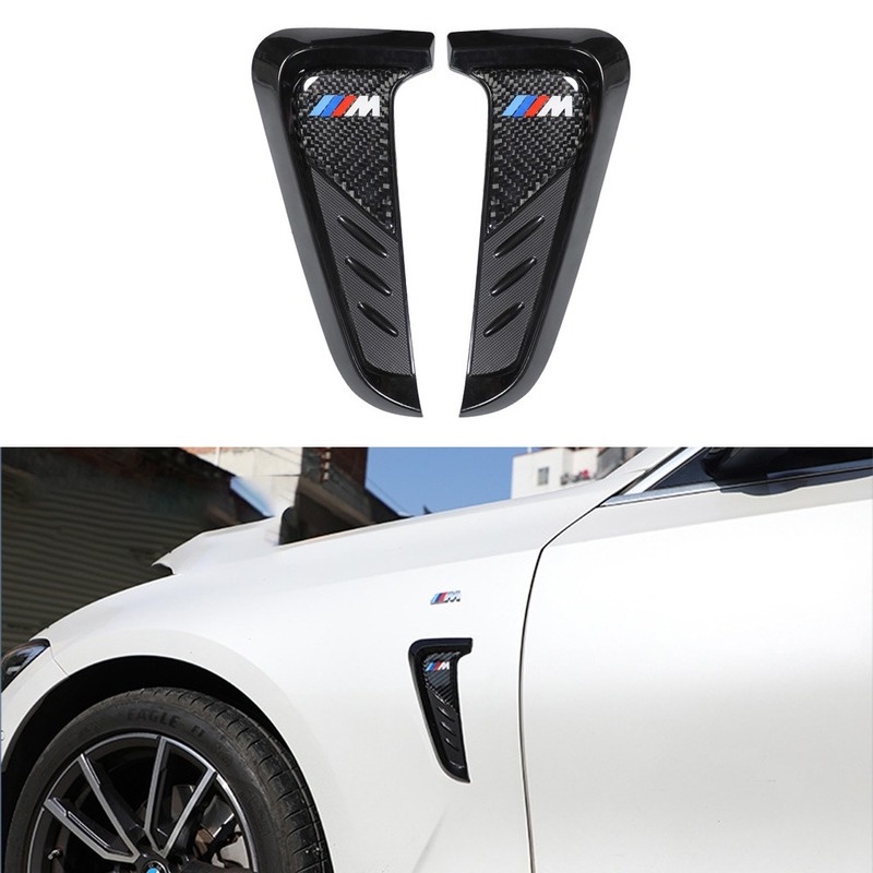 BMW Car Side Fender Air Vent Trim Covers Shark Gills Stickers for G20