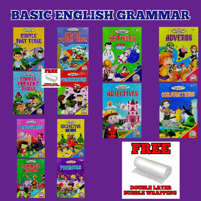 BASIC ENGLISH GRAMMAR MOST SIMPLE WAY TO LEARN GRAMMAR 12 BOOKS