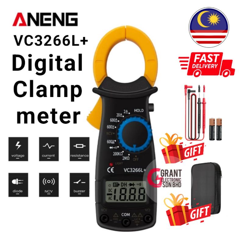 ANENG VC3266L+ Mini Digital Clamp Meter VC3266 (Test Good before
