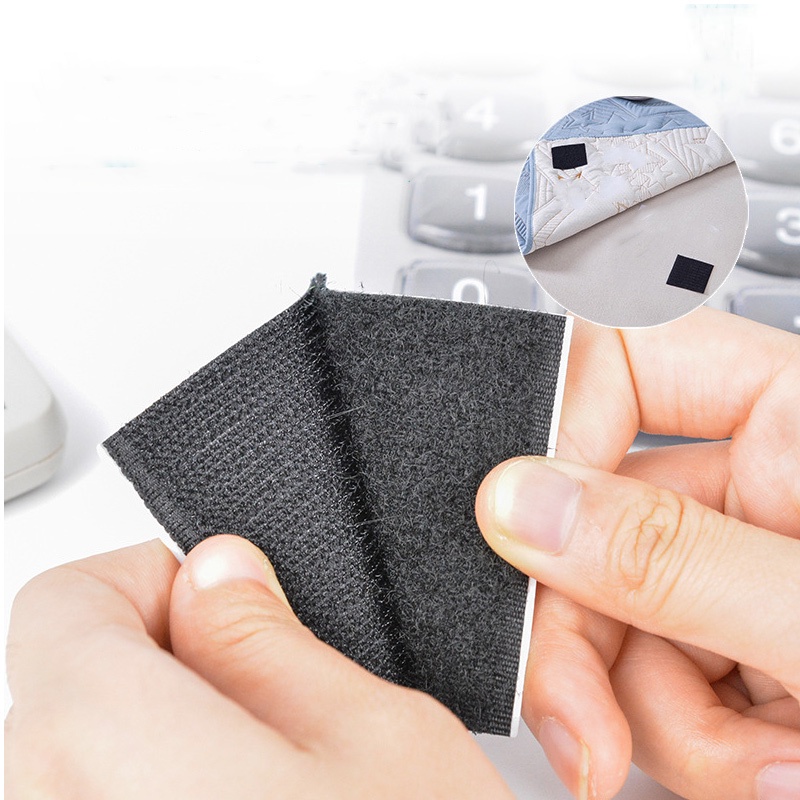 Hook Loop Dots Adhesive Tape Sofa VelcroSticky Double Sided Heavy Duty