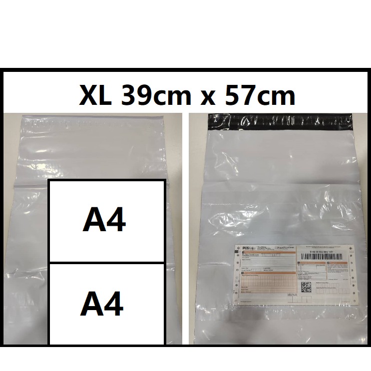 🔥 39cm x 57cm 50pcs Courier Flyer Bag With Consignment Pocket Parcel