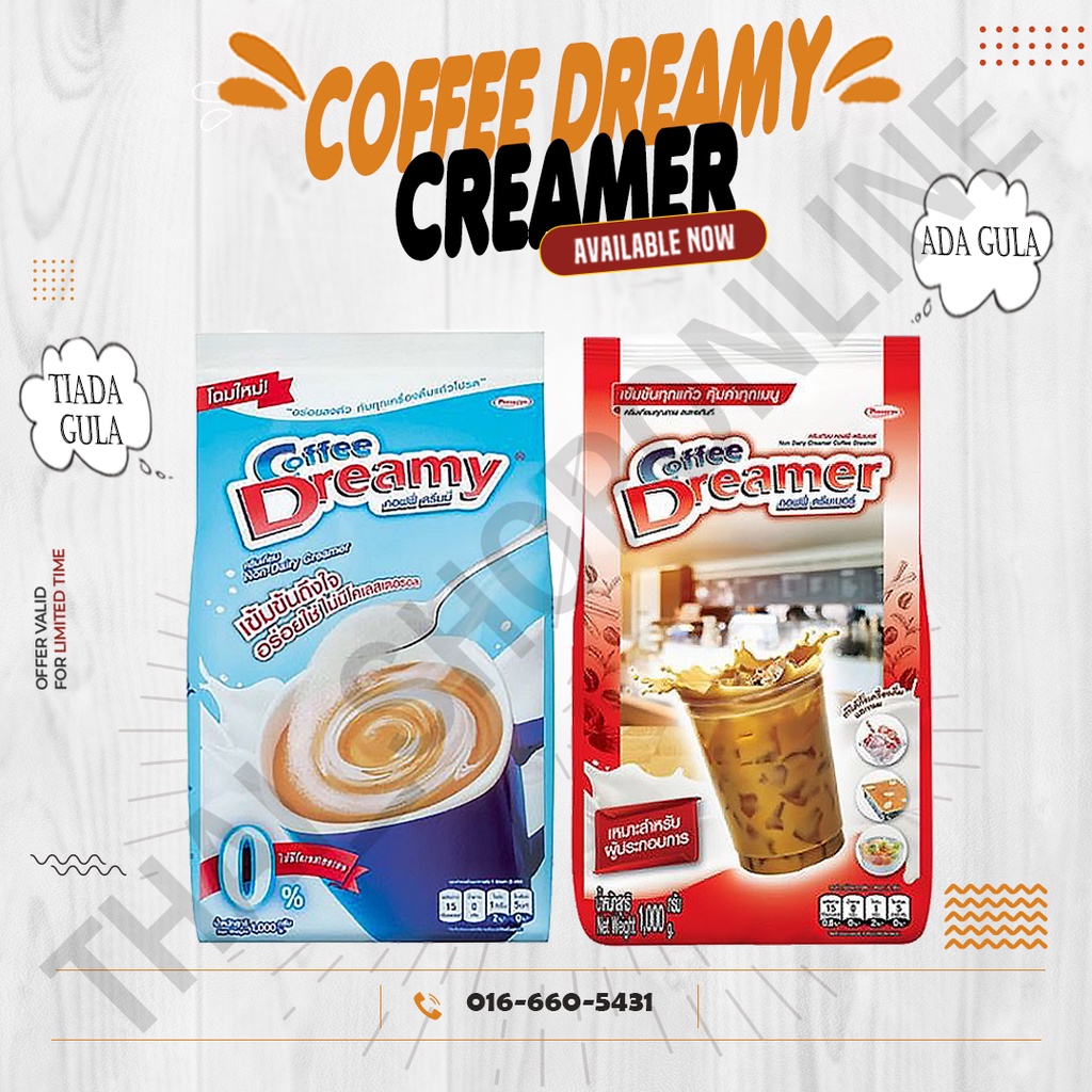 Coffee Dreamy Creamer Powder Red Daily 1000gram Shopee Malaysia