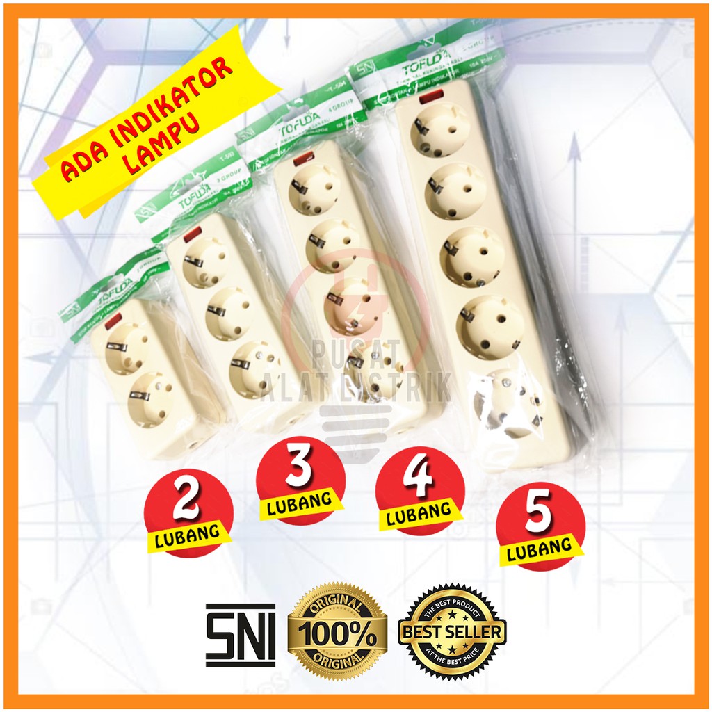 Stop Contact ARDE Hole 2 3 4 5 TOFUDA SNI Electrical Plug TERMINAL