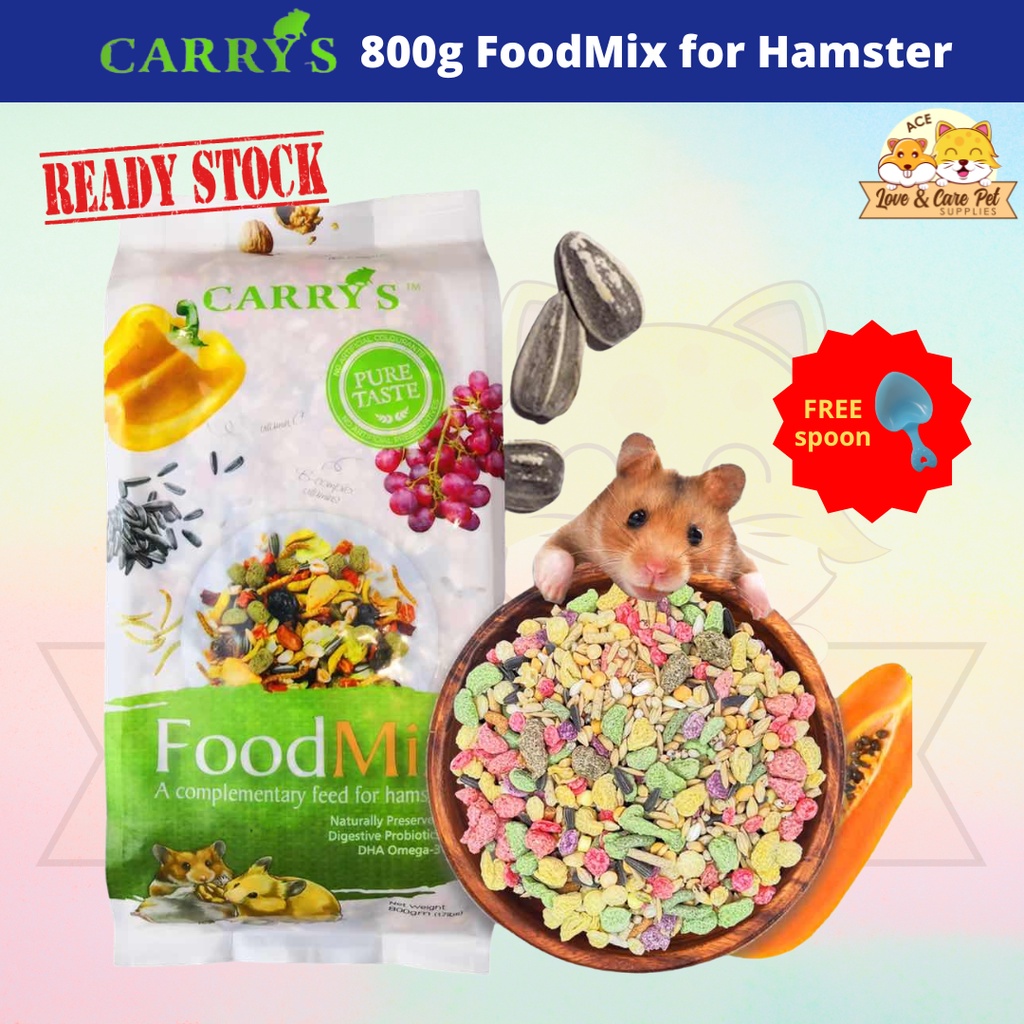 Carry's Food Mix Complementary Hamster Food 800g Makanan Pelengkapan Hamster Shopee Malaysia