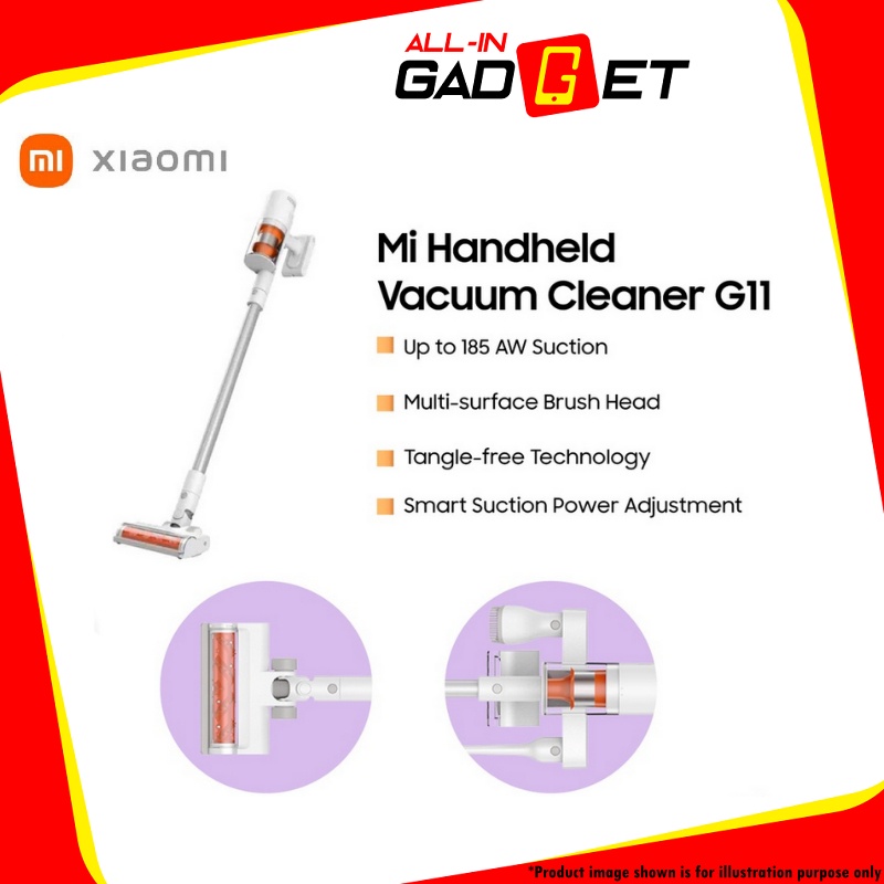 Mi Handheld Vacuum Cleaner G11 [185AW Powerful Suction Multisurface