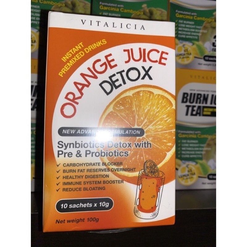 🔥ORIGINAL 💯 BURN ICED TEA + ORANGE JUICE DETOX [Teh kurus Viral Avenys