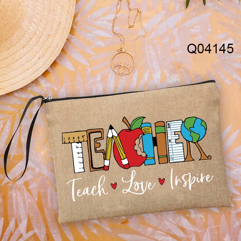 Travel Toiletry Organizer Teach's Day Presents Teach's Day Cosmetic Bags Teachers Gifts Linen
