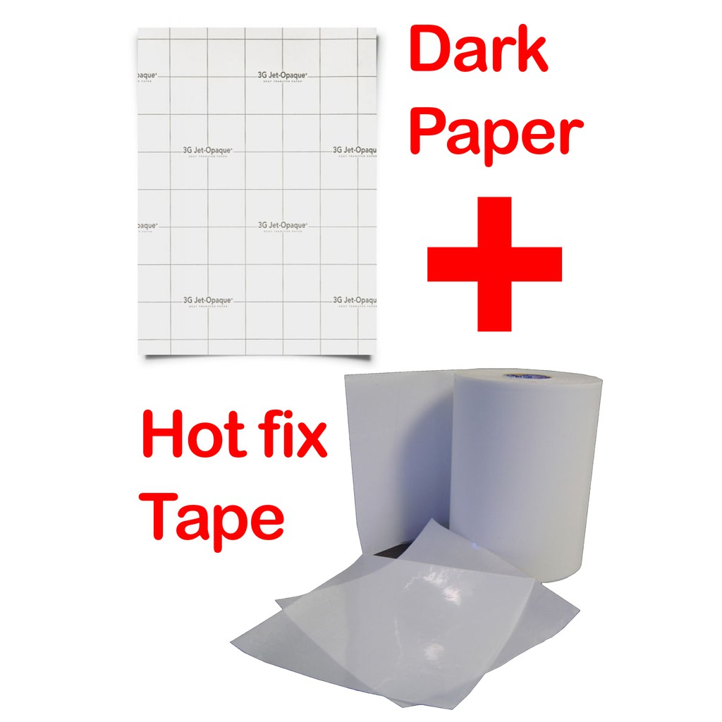 Neenah 3g jet opaque Heat Transfer Paper(Dark Paper) + Transfer Tape (A4 size) Shopee Malaysia