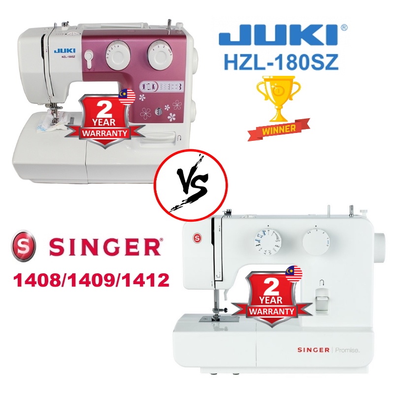 Singer 1409 VS JUKI 180SZ Sewing Machine Shopee Malaysia