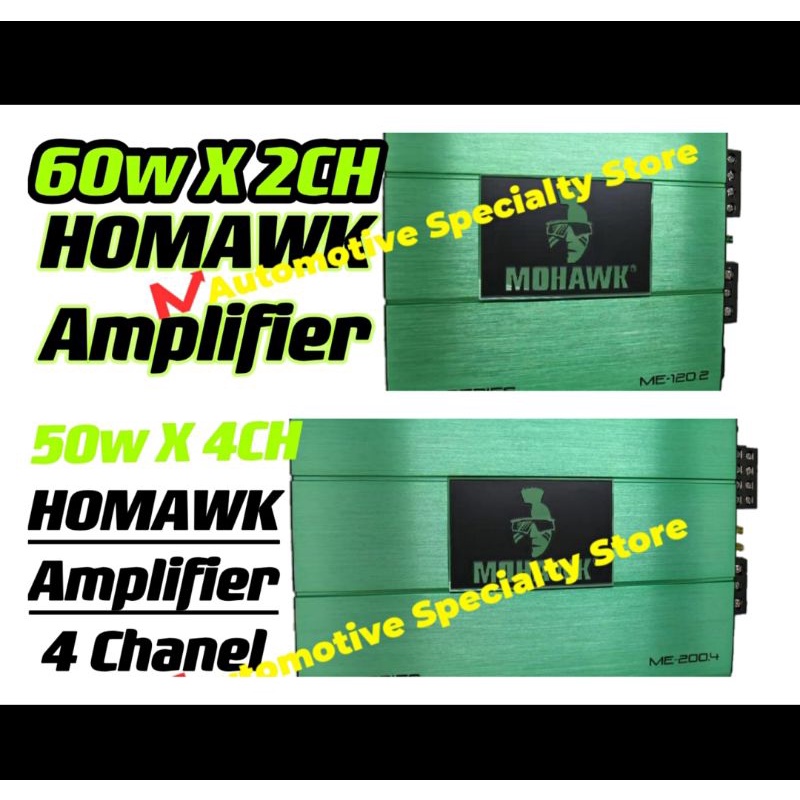 Mohawk Amplifier ME Series 2 Channel ME120.2 ME Series 4 Channel High