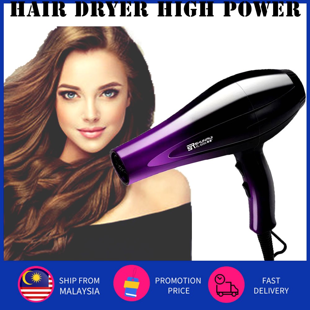 READY STOCK FODAZONE Fashion Professional Hair Dryer 2000W Strong Wind Ionic Travel Hair Style