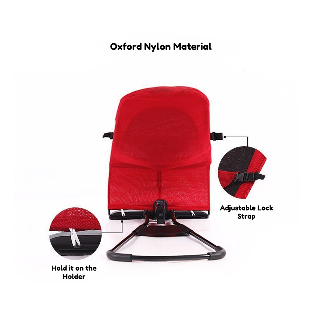 Realeos Foldable Baby Bouncer Baby Balance Chair Rocker Bouncer