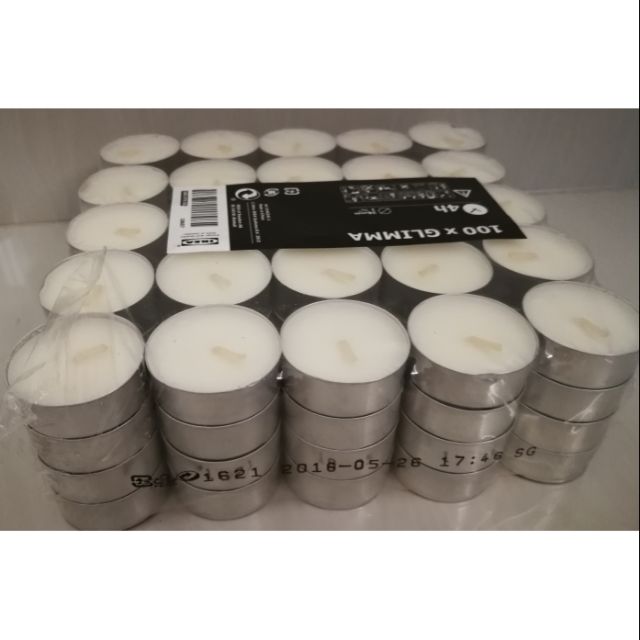 GLIMMA Unscented Tealight Ikea GLIMMA Candles Shopee Malaysia