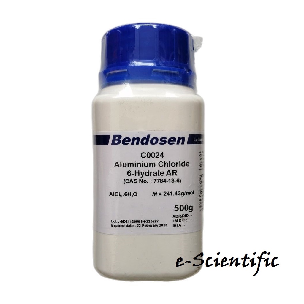 Aluminium Chloride Hexahydrate AR, 500g, BENDOSEN Shopee Malaysia