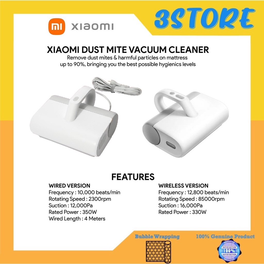 🔥[HOT] Xiaomi MIjia Mi Dust Mite Vacuum Cleaner Wired / Wireless