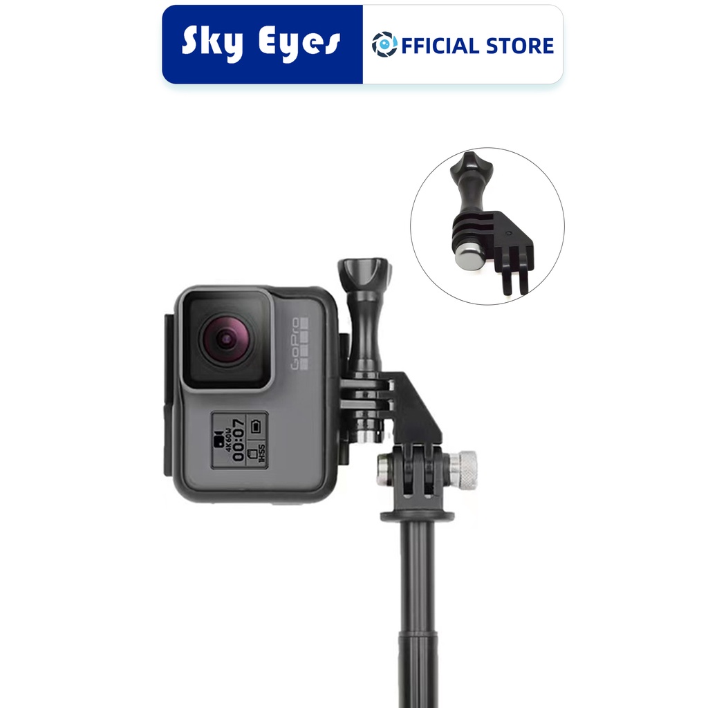 SKYEYES 90 Degree Elbow Mount Adapter with Thumb Screw for GoPro Hero