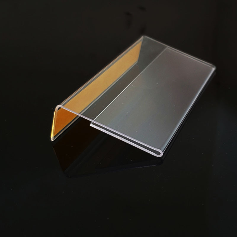 100 PCS Ltype Price Tag Selfadhesive Price Bar Label holder Platform