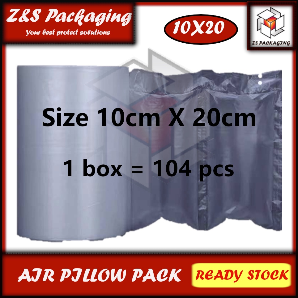 INFLATED AIR CUSHION PILLOW PACKAGING FILM ROLL 10x20cm Inflatable