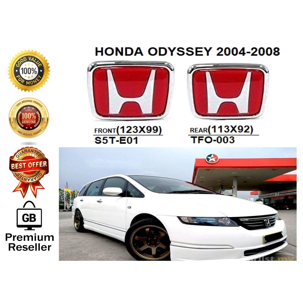 100% {ORIGINAL} HONDA ODYSSEY LOGO 2004-2008 FRONT&BACK LOGO/EMBLEM