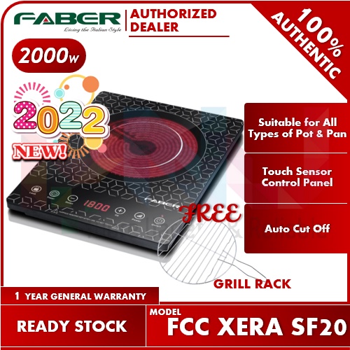 Faber Italia 2000W Ceramic Cooker FCC XERA SF20 (Successor Model for