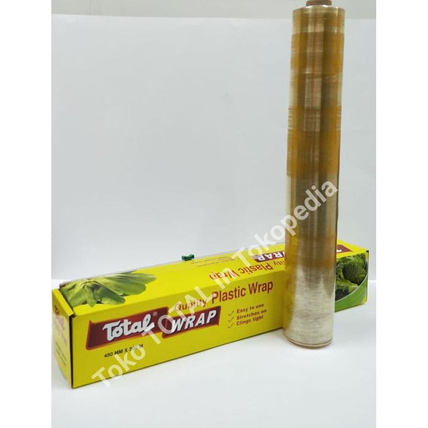That 's Plastic Wrap) Uk.45cm X 300m Total Plastic Wrap (pw. 050) Food Wrapping Plastic Shopee
