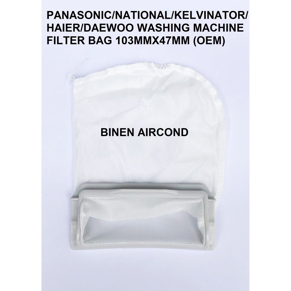 PANASONICNATIONAL/KELVINATOR/HAIER/DAEWOO WASHING MACHINE FILTER BAG